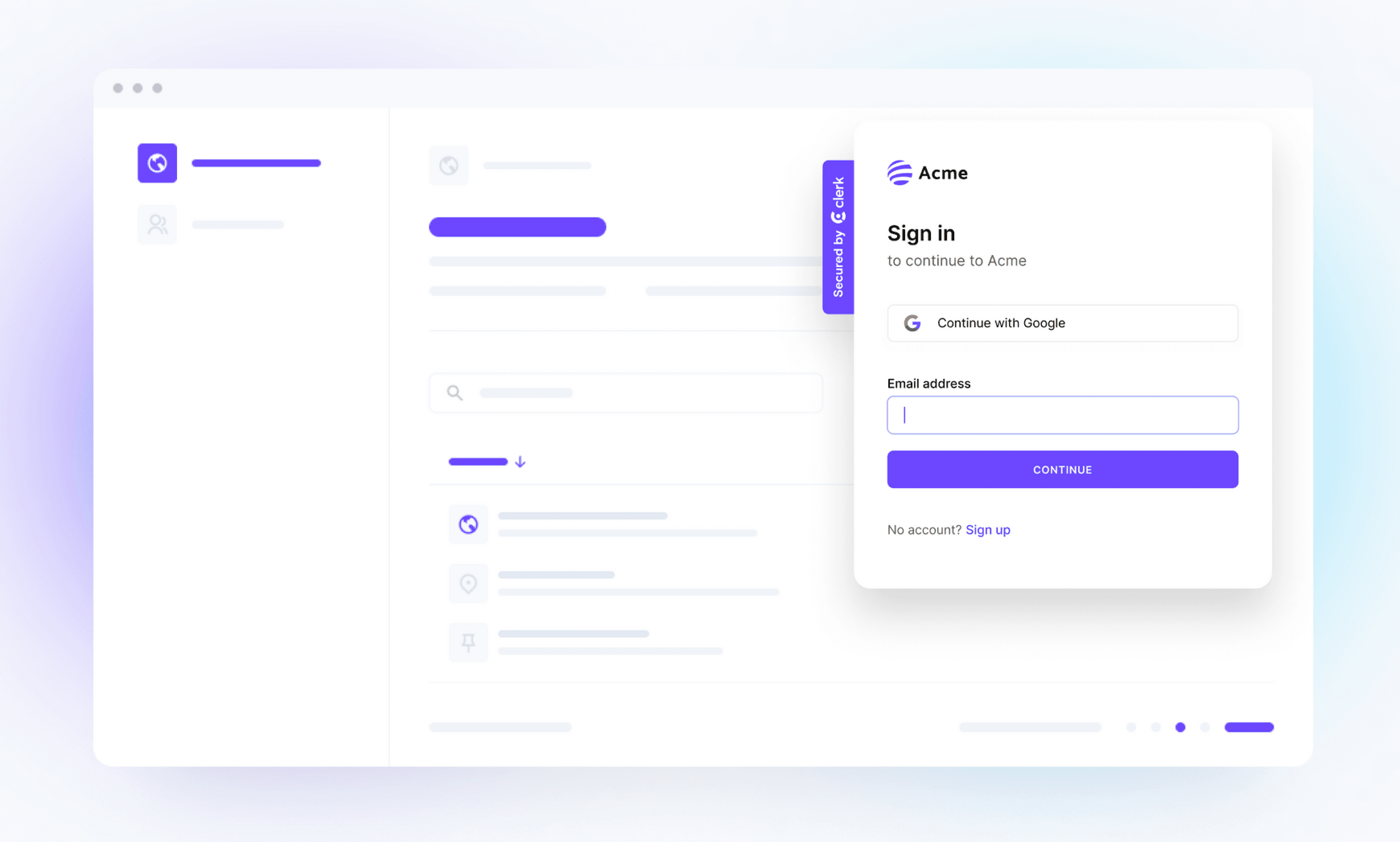 Authentication for the frontend cloud